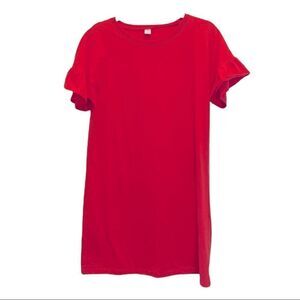 Old
Navy Coral Ruffle Sleeve Mini Dress Women’s Size Medium (M)